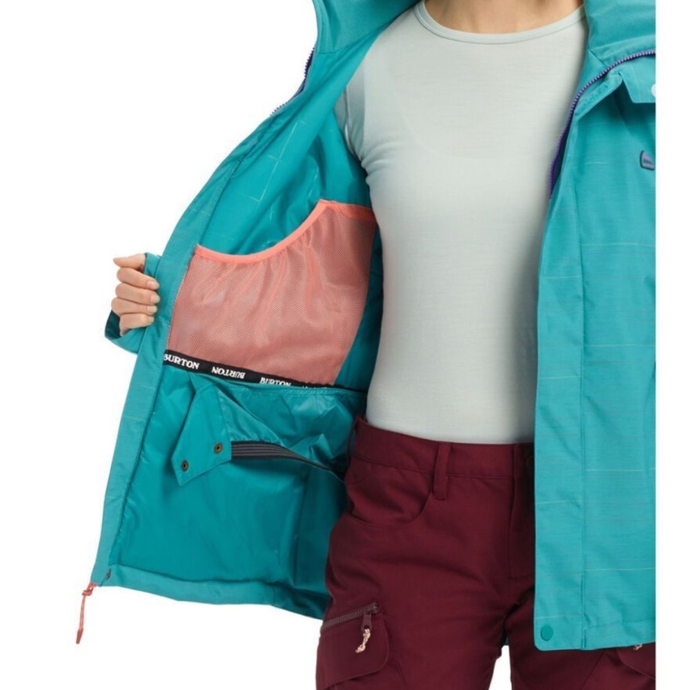 Burton Women's Jet Set Jacket, green-blue space dye Large - Picture 3 of 10